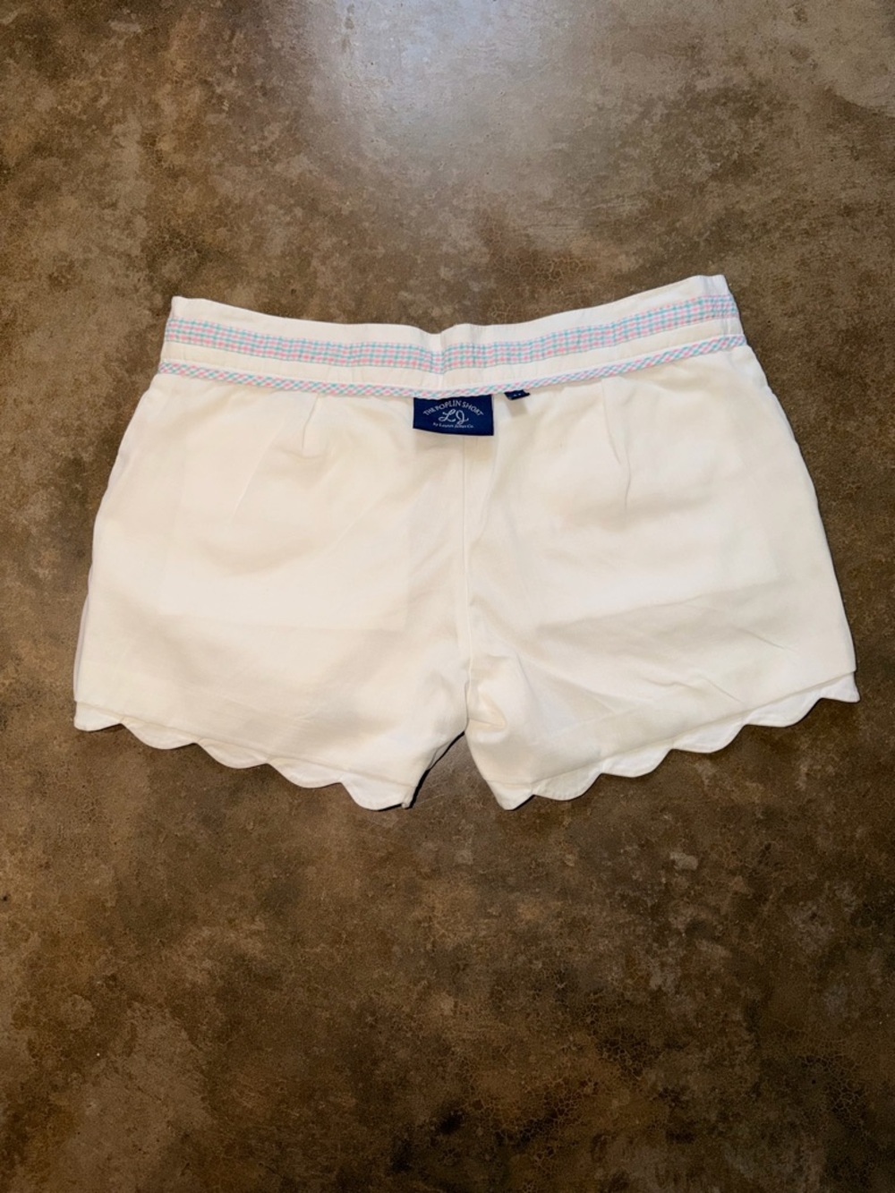 Lauren James Scalloped-Hem Chino Shorts - Size M - Picture 5 of 8